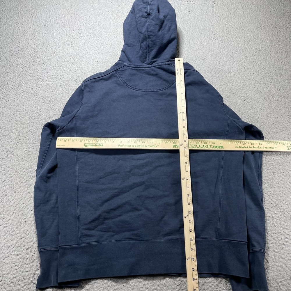 American Giant Hoodie Mens XL Blue Full Zip Fleece Sweatshirt Cotton Made In USA - Picture 7 of 12